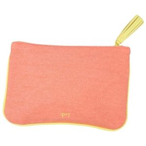 August 2018 Peach Orange & Yellow Ipsy Makeup Glam Bag
